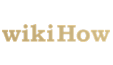 wikiHow logo in gray text on black background